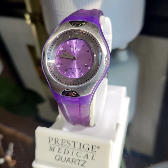 Purple Jelly Style Prestige Medical Nurse Watch Stainless Steel Bezel in - Picture 4 of 10